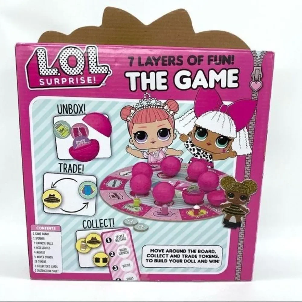 LOL Surprise! 7 Layers Fun Board Game New